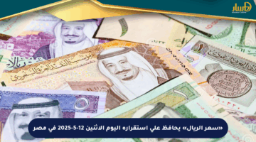 «سعر الريال» يحافظ على استقراره اليوم الاثنين 12-5-2025 في مصر